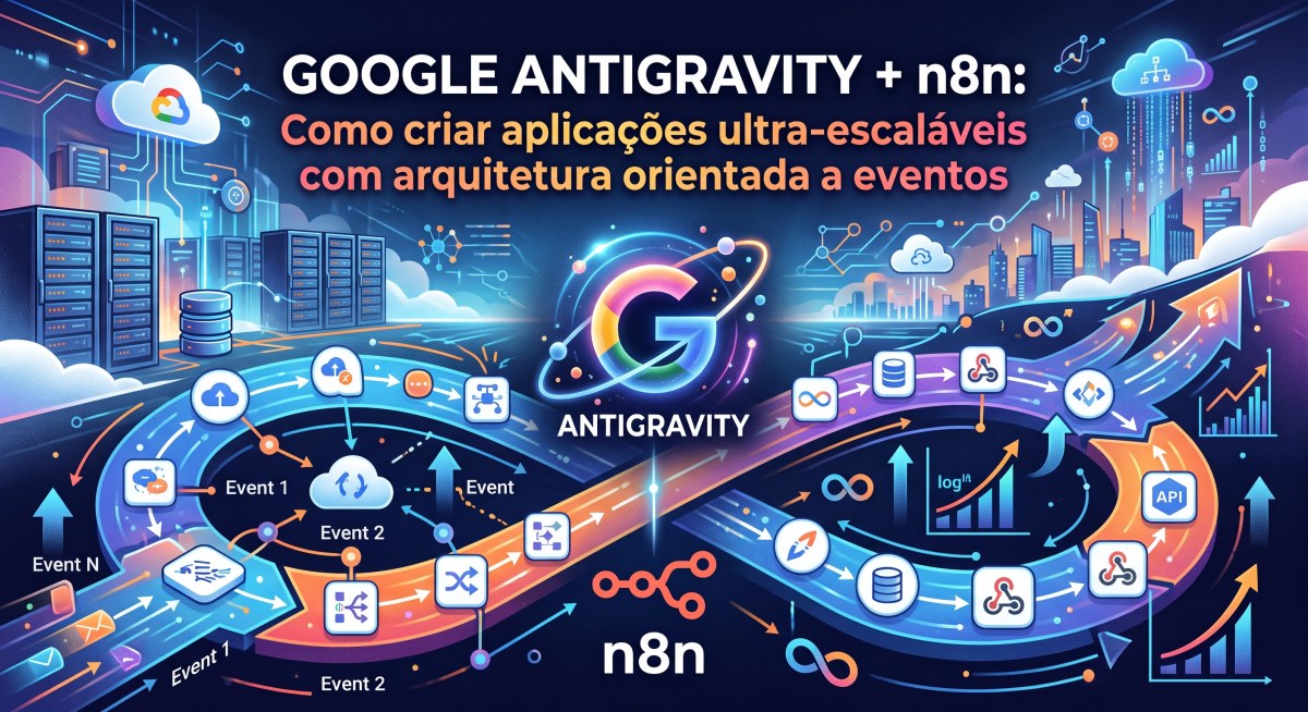 Google Antigravity + n8n: Como criar aplicações ultra-escaláveis com arquitetura orientada a eventos